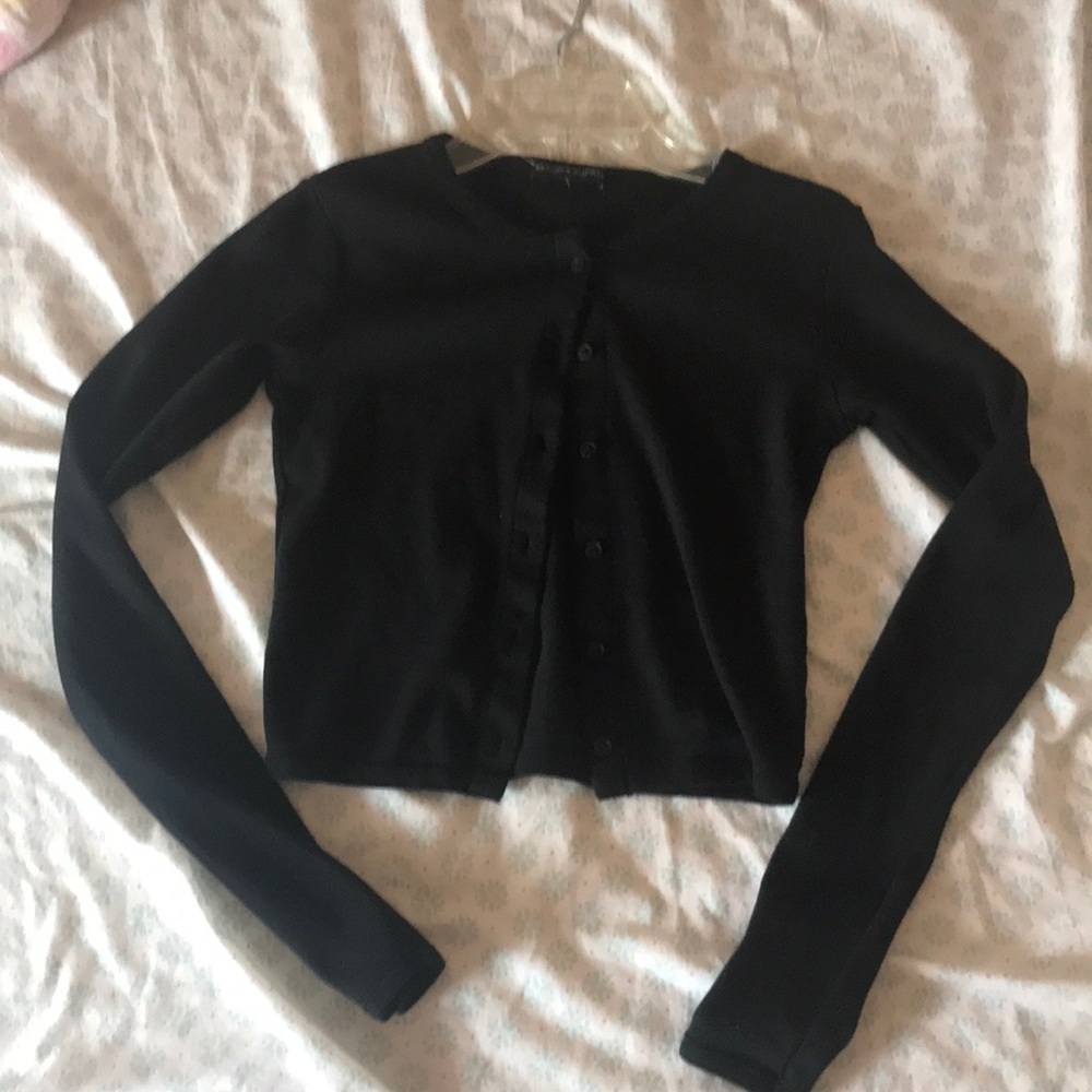 Button up black cardigan